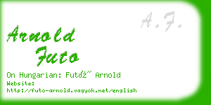 arnold futo business card